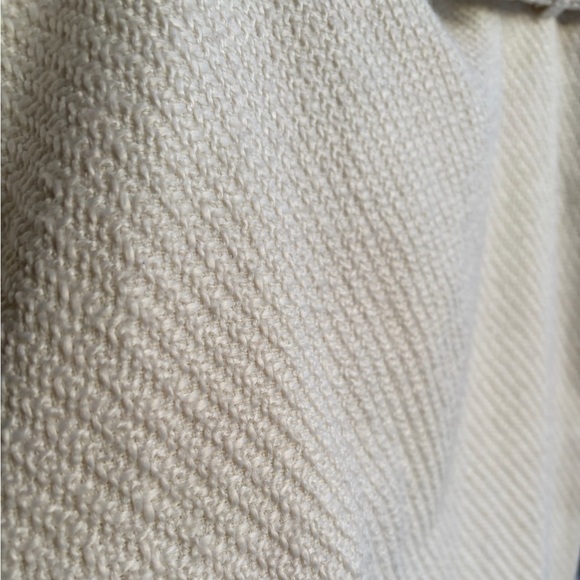 🆕 DKNY Ivory Tweed Pencil Skirt with Belt Textured Lined Career Skirt Size 18 - Picture 10 of 16